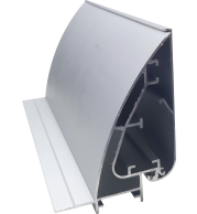 P-SP80 Wide Picture Frame Snap Aluminium Profile, 80mm Heavy-Duty Anodized Silver or Black, Super-Wide Snap Rail, Thick Poster Holder, Floor Bracket/Wall Installation, Large Exhibition & Public Notice Display Frame